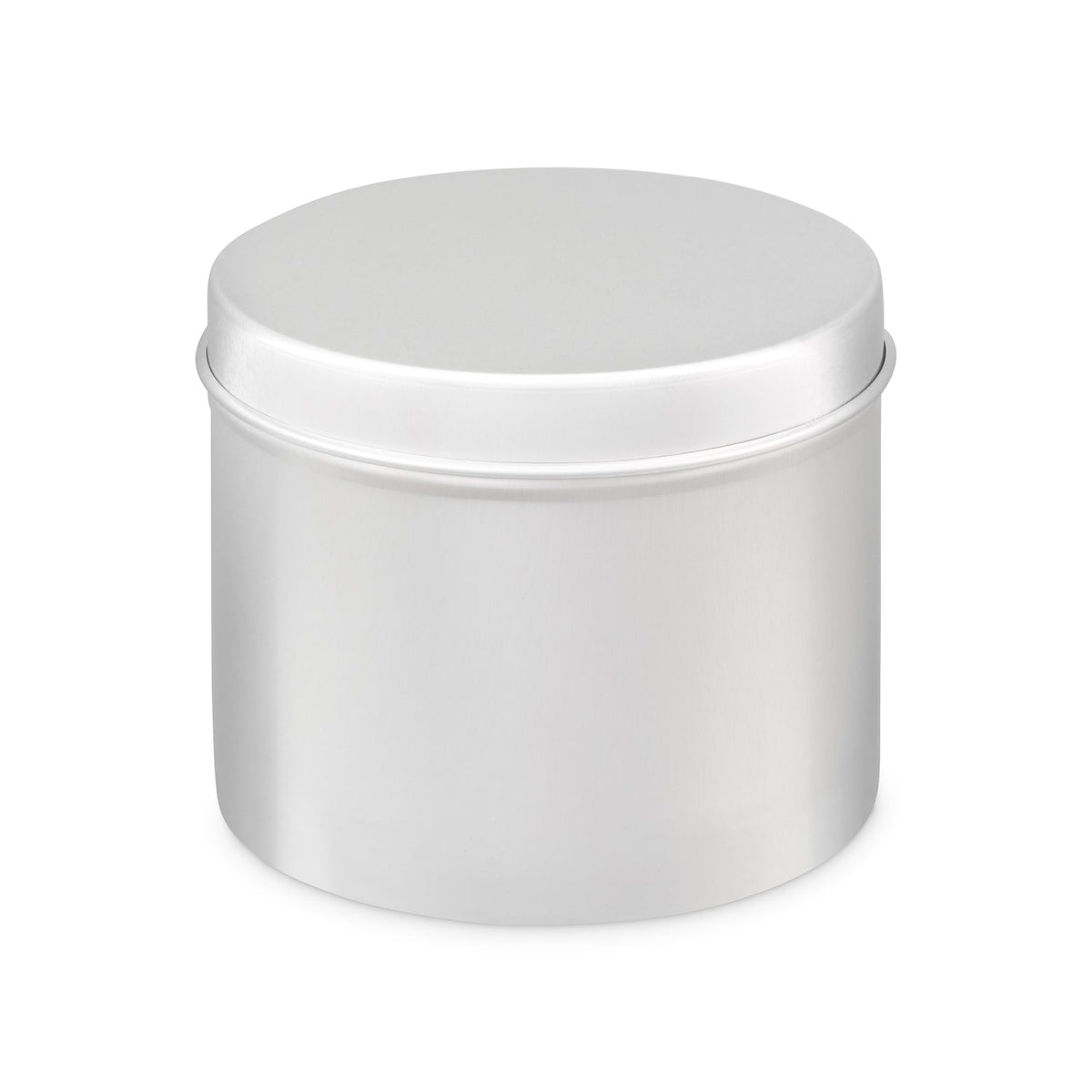 Rond aluminium blik in zilver, foto 5