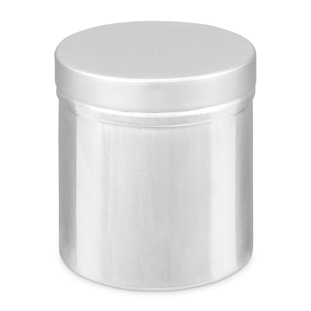 Rond aluminium blik in zilver, foto 6