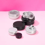 Rond aluminium blikje met schroefdeksel, foto 1