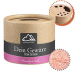 Rosa Kristallsalz, ca. 75g, Kraftpapierstreuer Mini bedrukken – promotionele snack