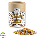Royal Curry, ca. 110g, Kraftpapierdose Midi bedrukken – promotionele snack