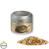 Royal Curry, ca. 75g, Metalldose mini mit Sichtfenster silber bedrukken – promotionele snack