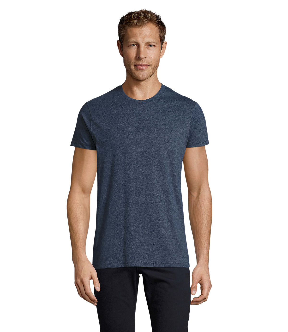 HEREN 150 g Regent Fit in heather denim