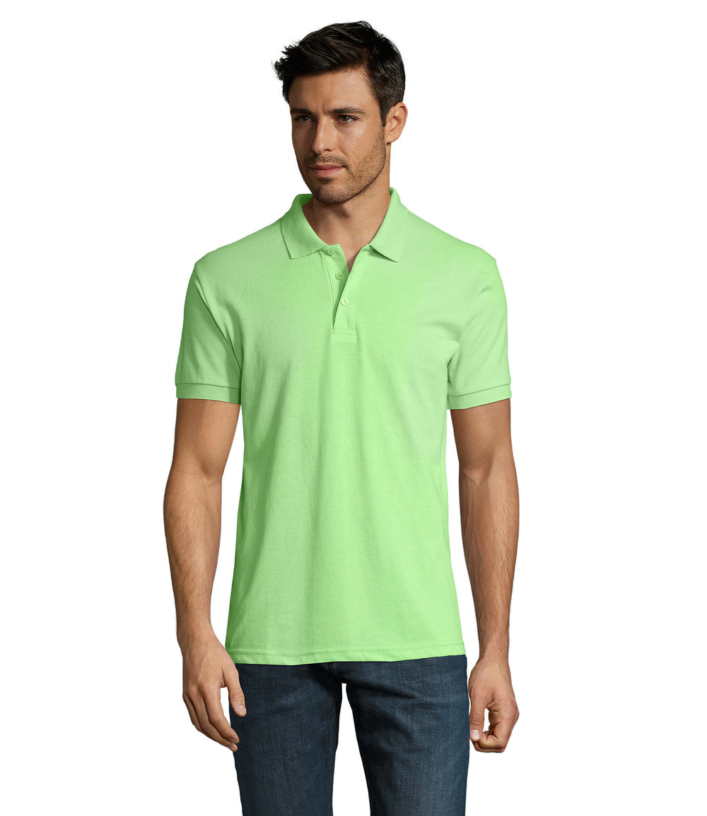 PRIME heren polo 200 g Prime Men in apple green