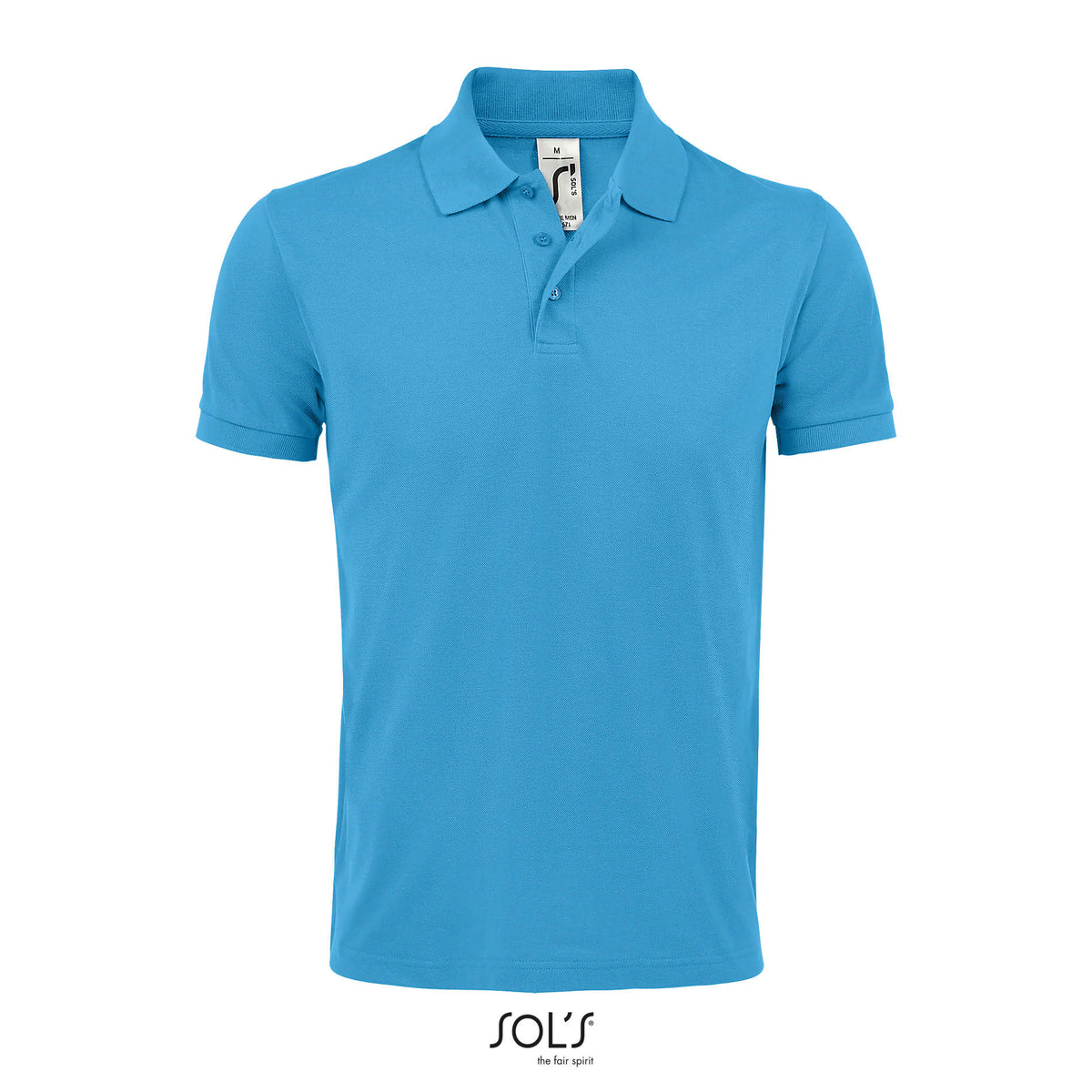 PRIME heren polo 200 g Prime Men in aqua