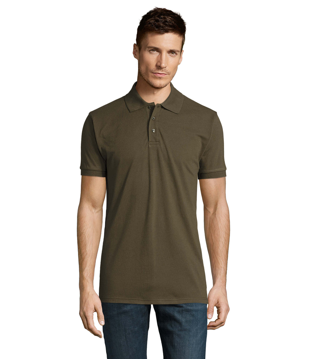 PRIME heren polo 200 g Prime Men in army