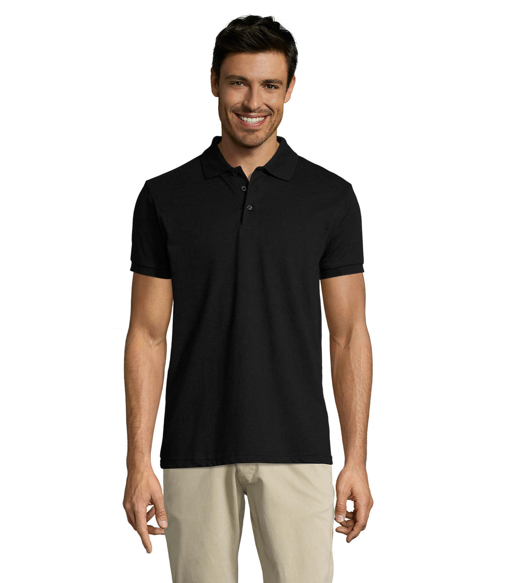 PRIME heren polo 200 g Prime Men in zwart