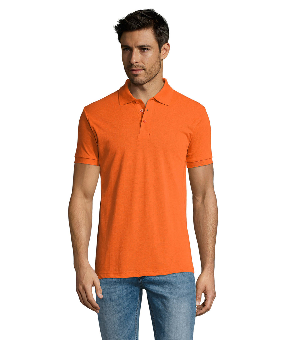 PRIME heren polo 200 g Prime Men in oranje