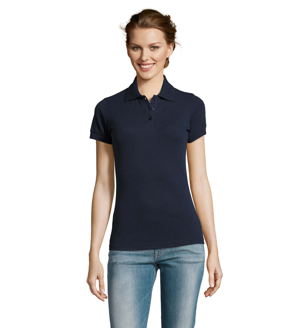 PRIME dames polo200 g Prime Women in franse marine