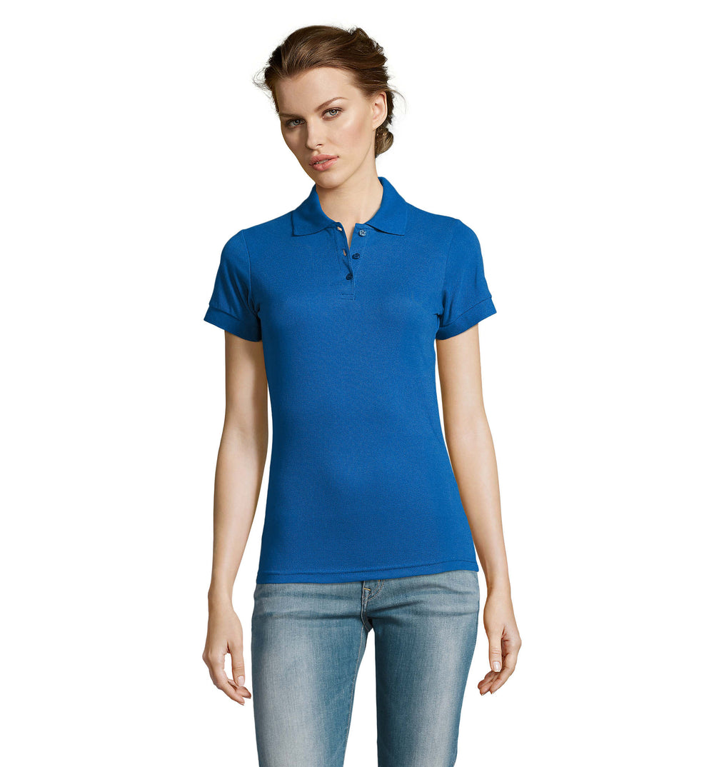 PRIME dames polo200 g Prime Women in koningsblauw