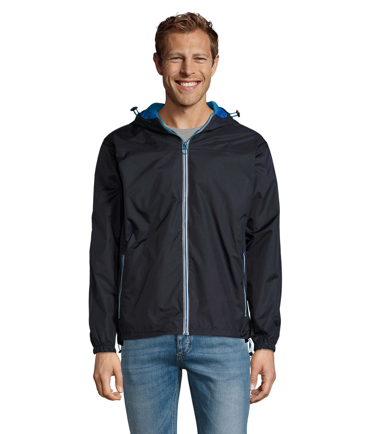 LINED WINDBREAKER Skate in navy/royal