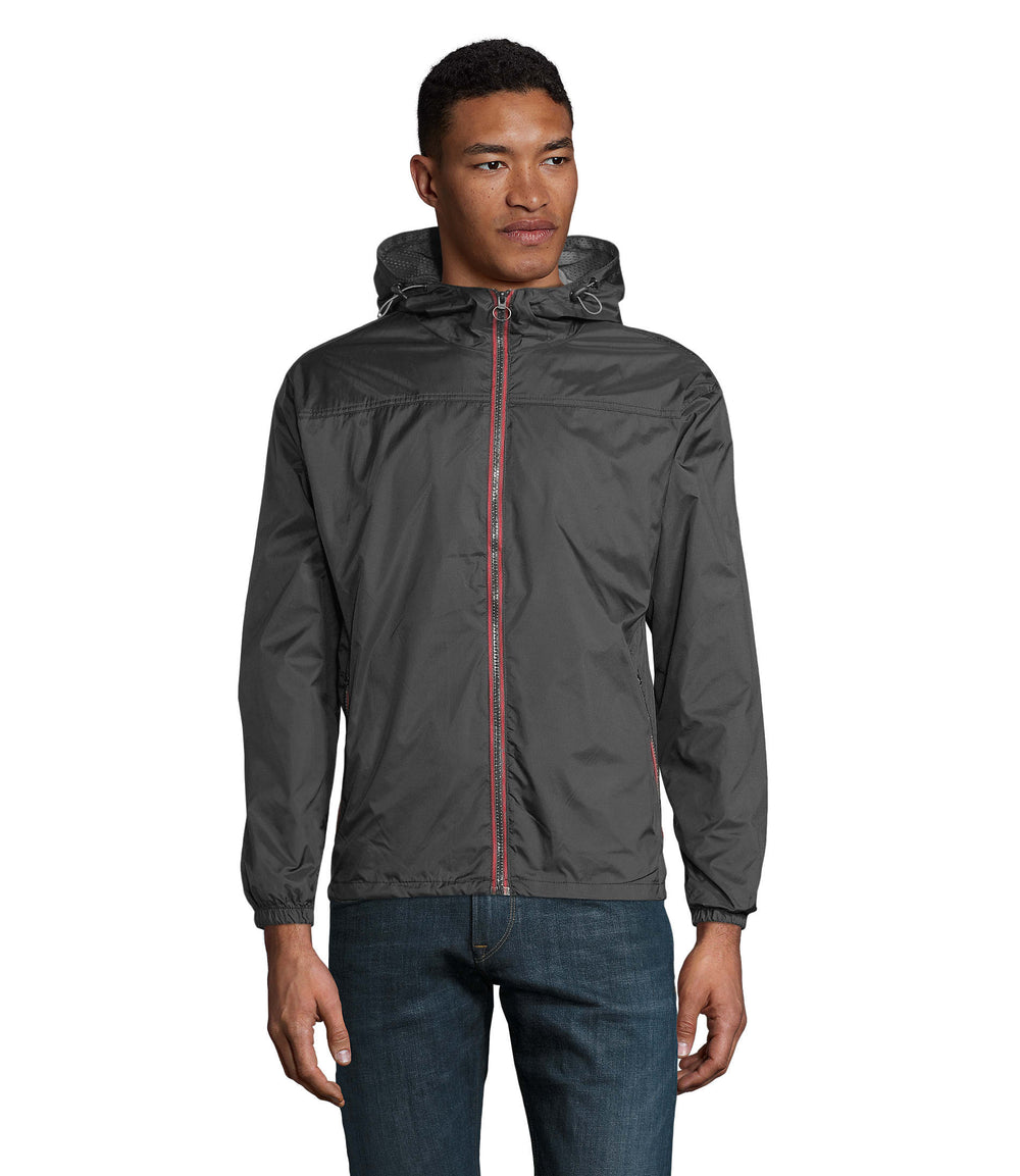 LINED WINDBREAKER Skate in black/dark grey