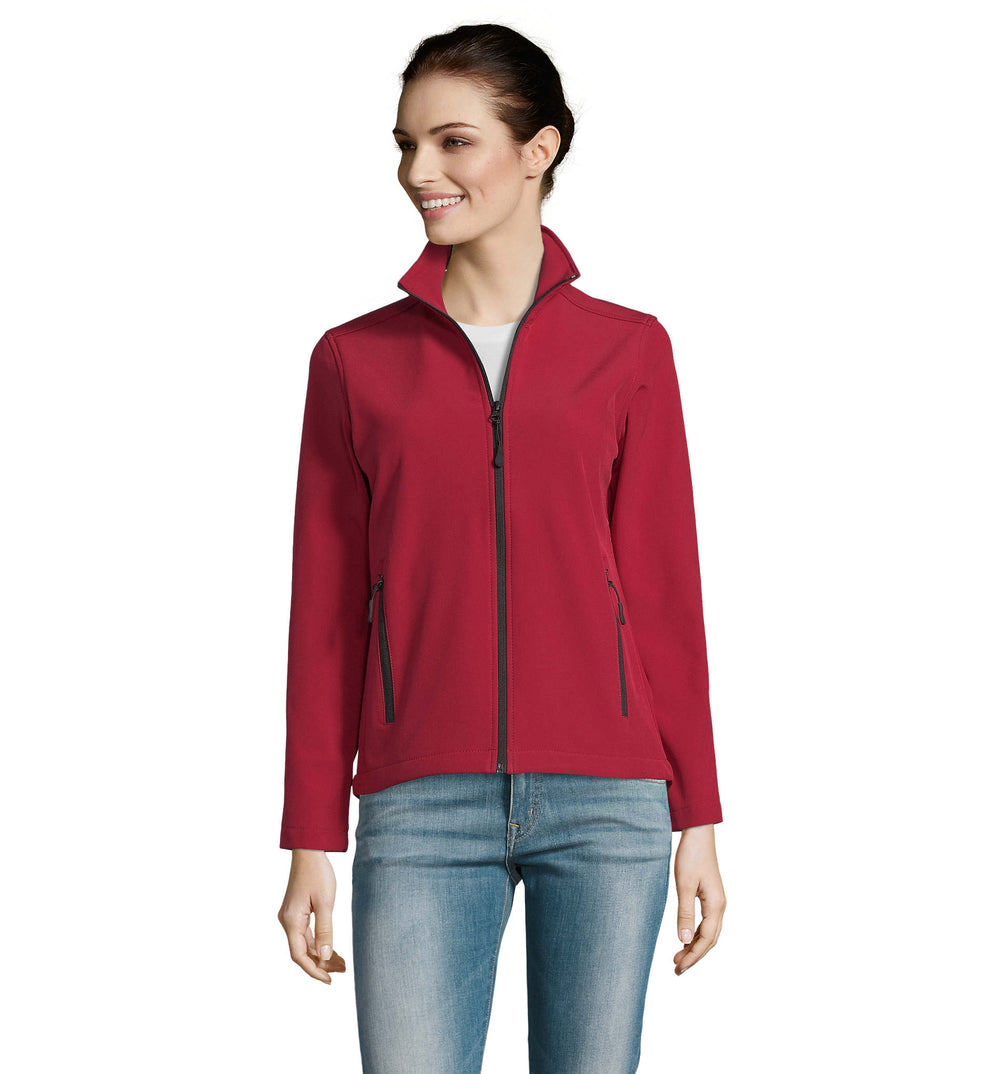 RACE dames shoftshell 280 g Race Women in pepper red