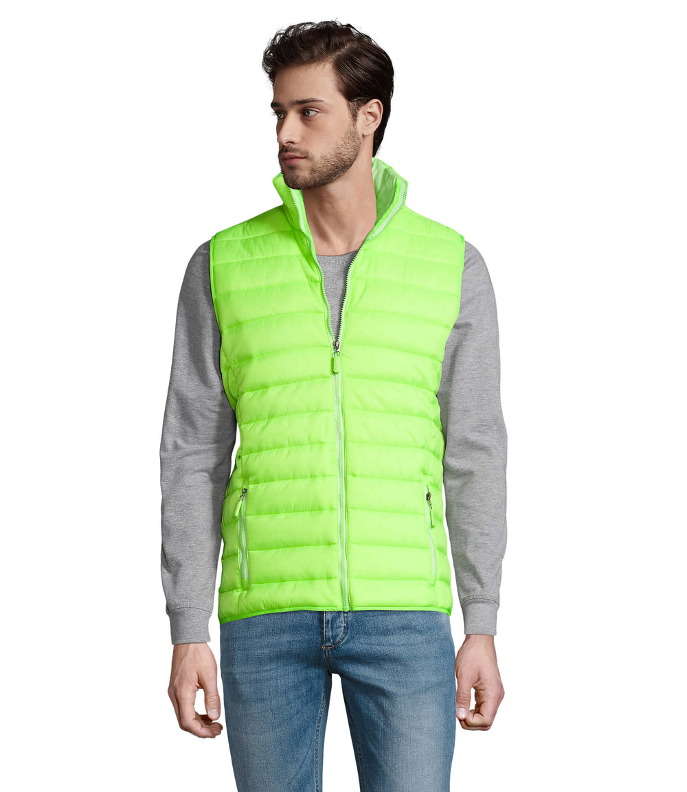 Bodywarmer Wave Men in neon lime