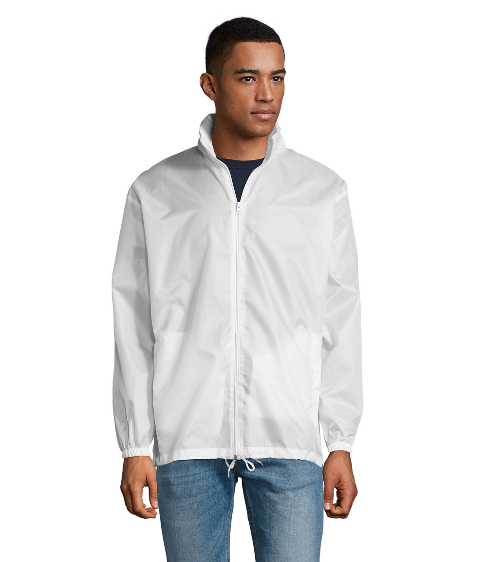 Unisex windjack 210 g Shift in wit