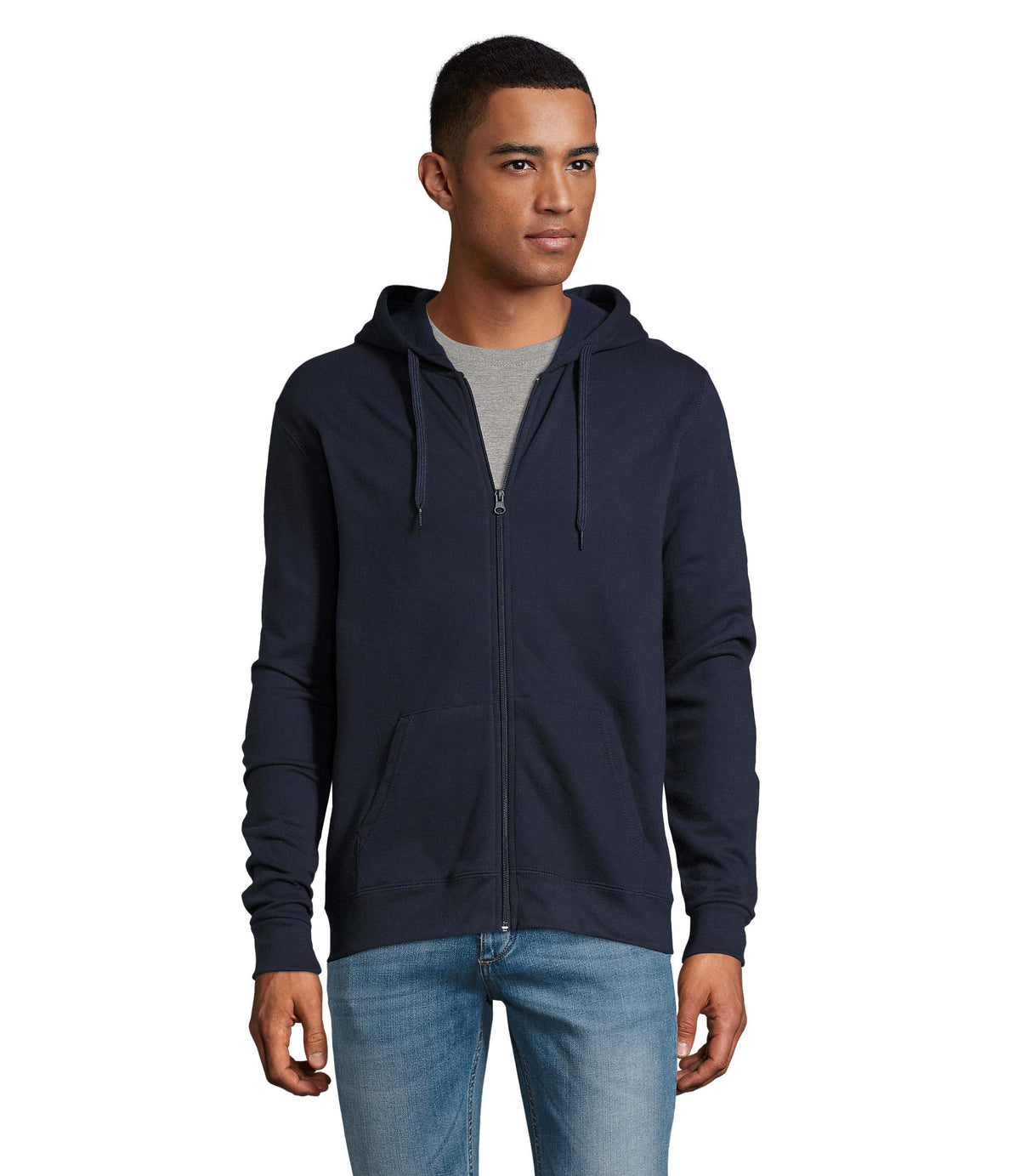 Unisex hoodie 260 g Stone in franse marine