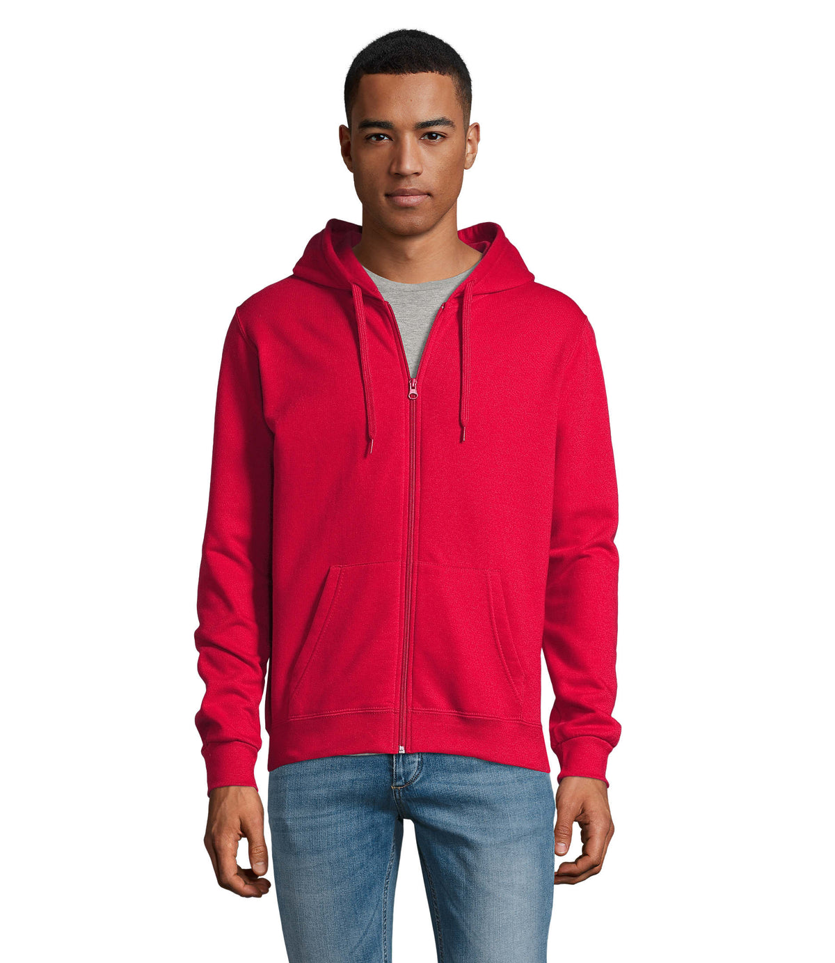 Unisex hoodie 260 g Stone in rood