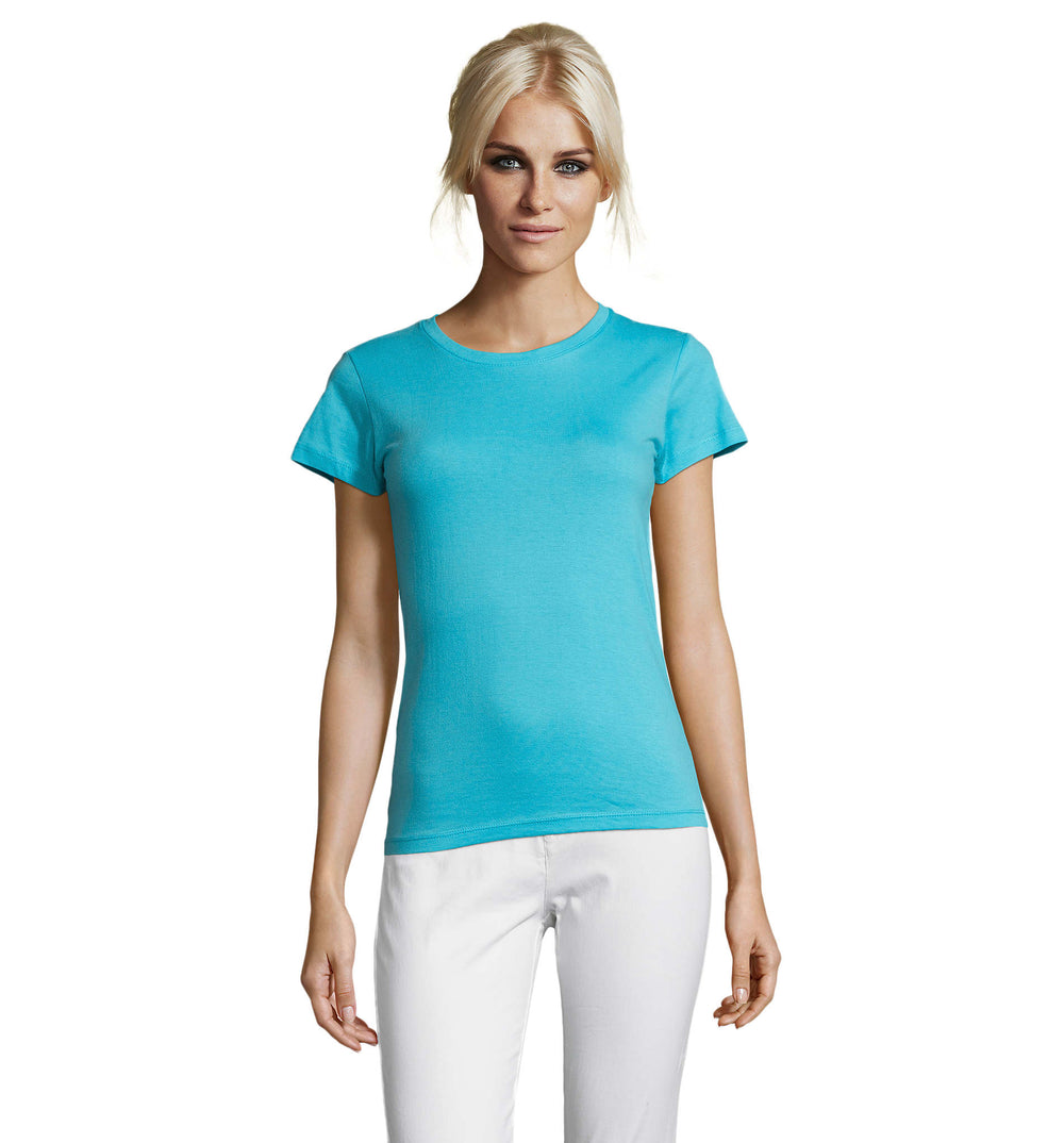 REGENT dames t-shirt 150 g Regent Women in atolblauw