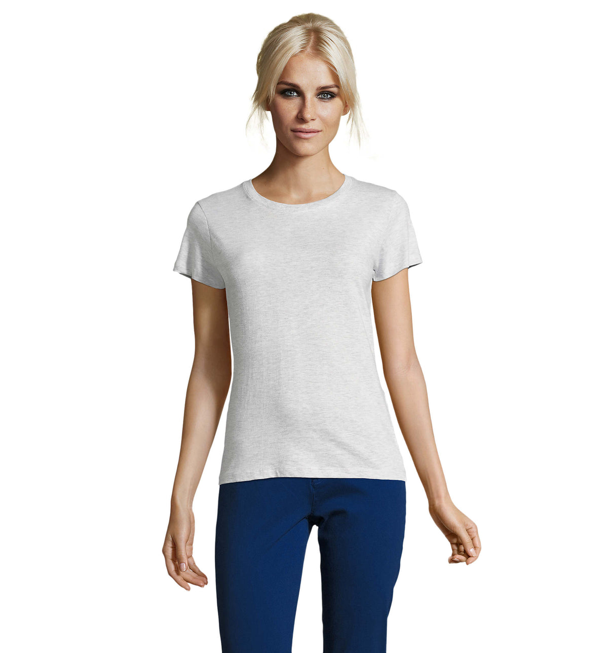 REGENT dames t-shirt 150 g Regent Women in asgrijs