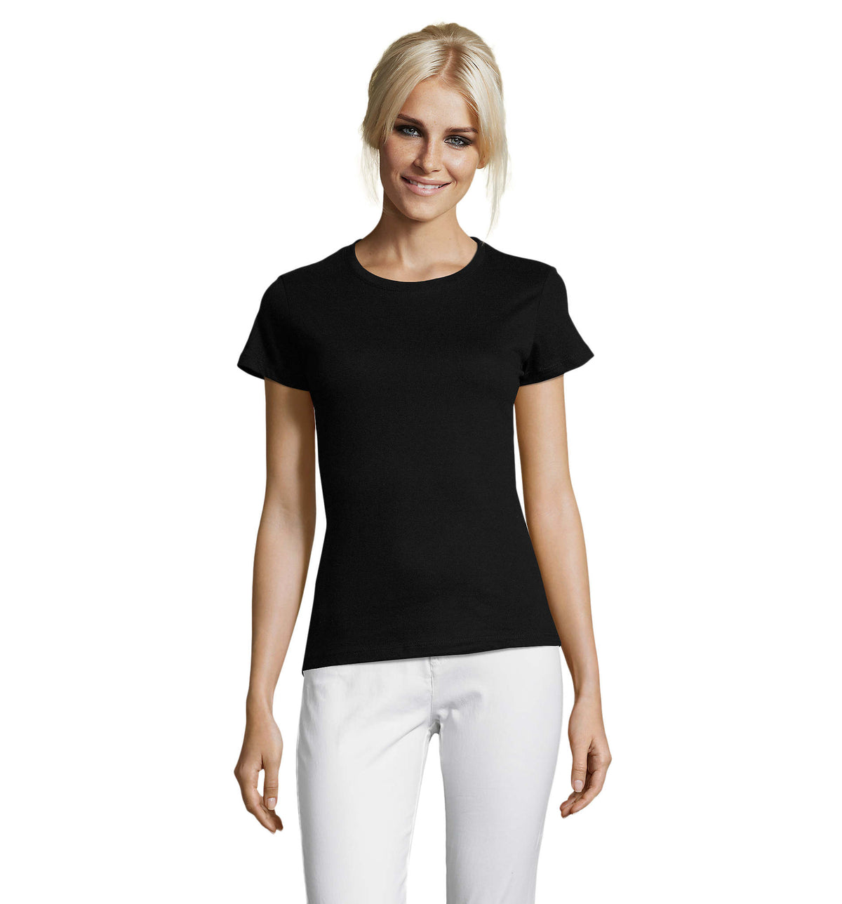 REGENT dames t-shirt 150 g Regent Women in diep zwart