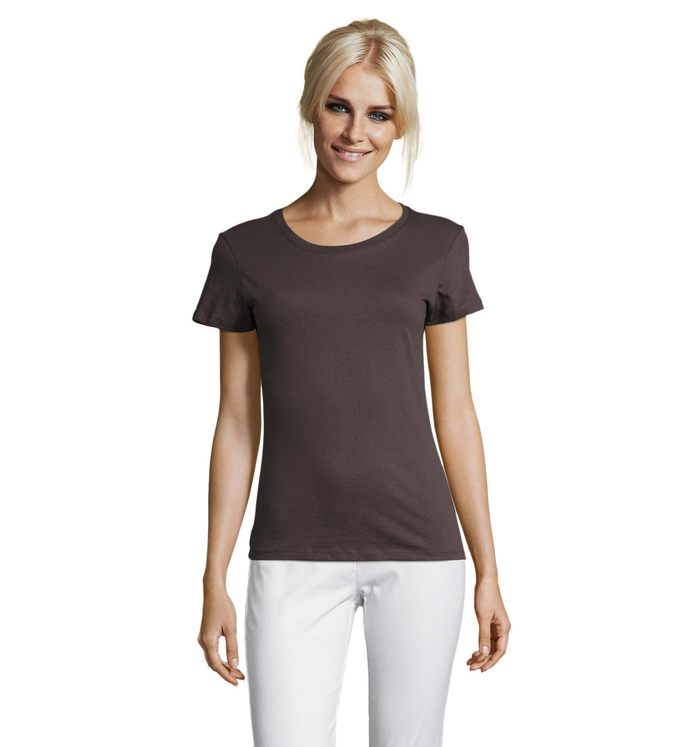 REGENT dames t-shirt 150 g Regent Women in donker grijs