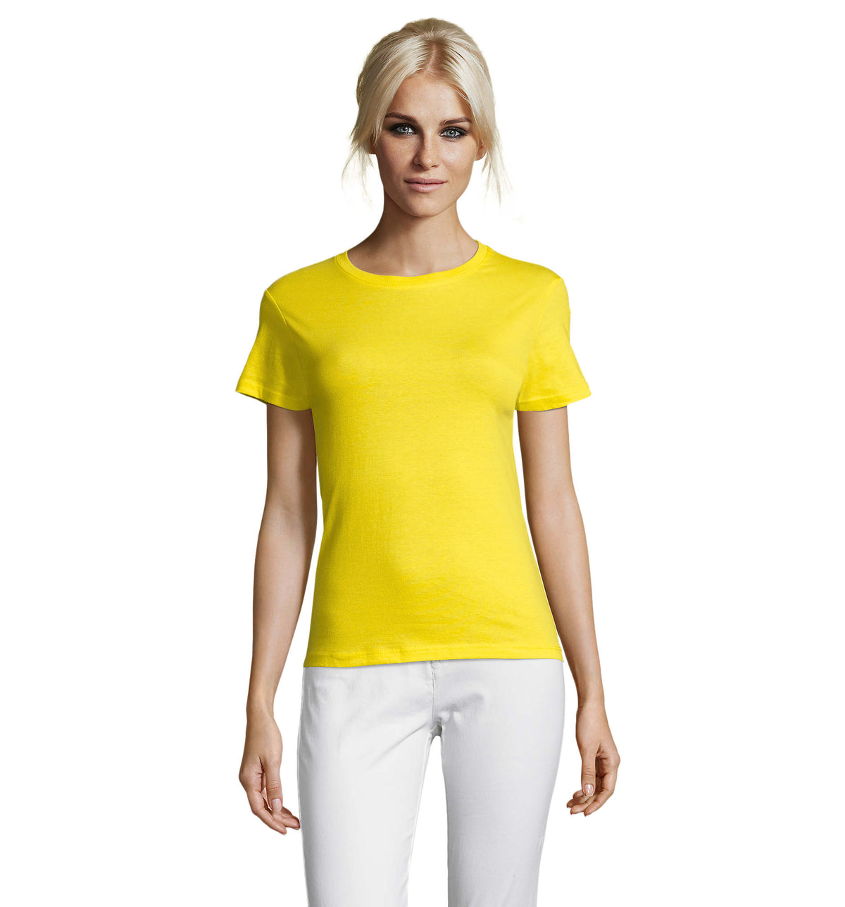 REGENT dames t-shirt 150 g Regent Women in citroen