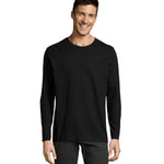 T-shirt190 Imperial Lsl Men in diep zwart