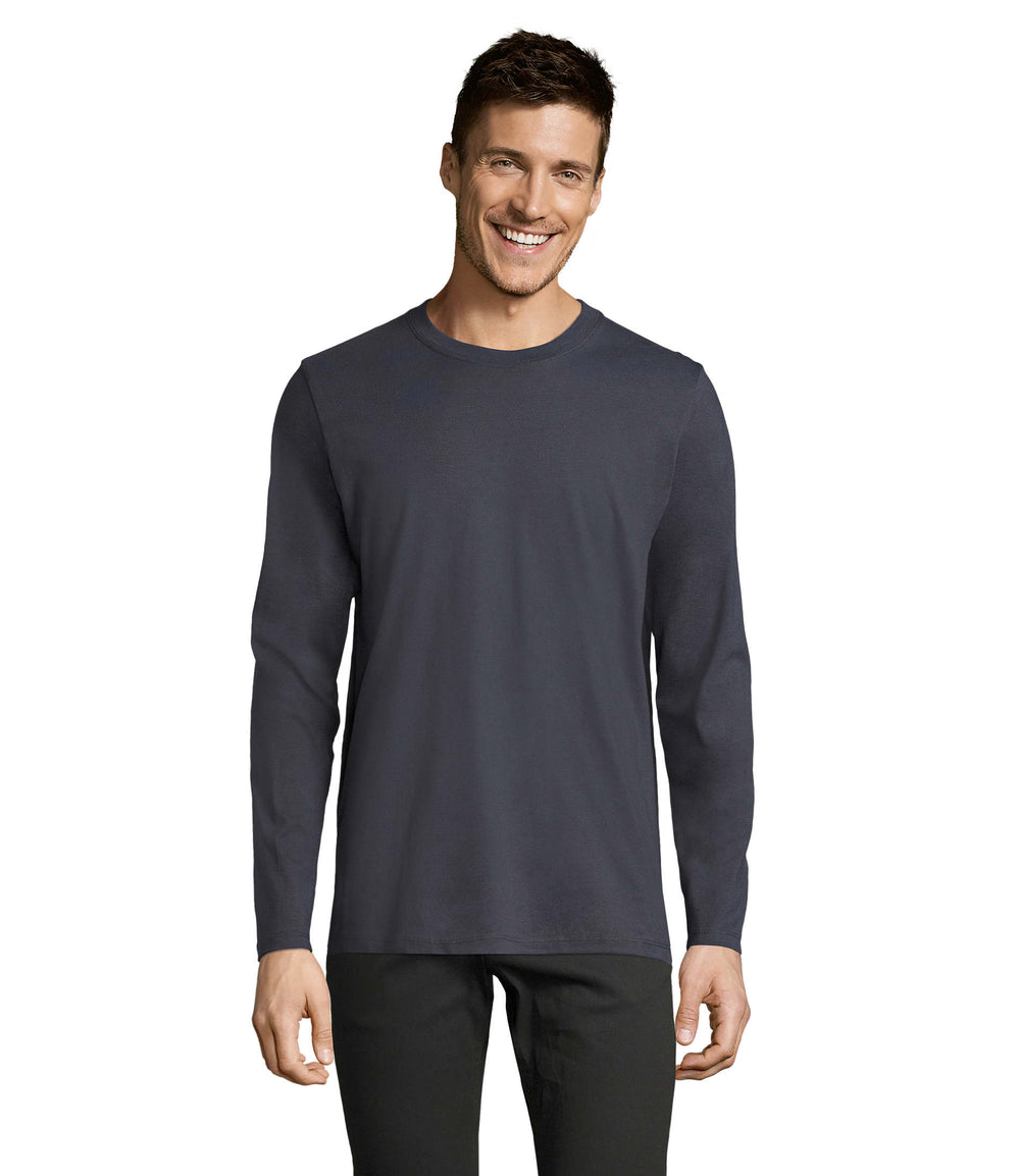 T-shirt190 Imperial Lsl Men in muisgrijs