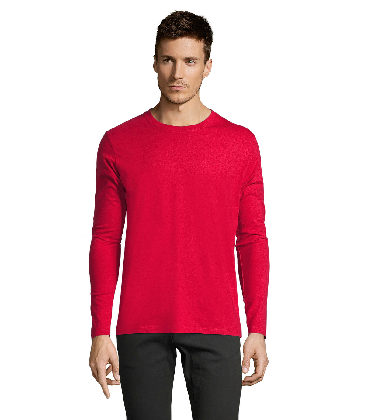 T-shirt190 Imperial Lsl Men in rood