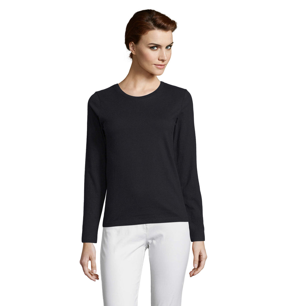 IMPERIAL lsl dames 190 g Imperial Lsl Women in diep zwart