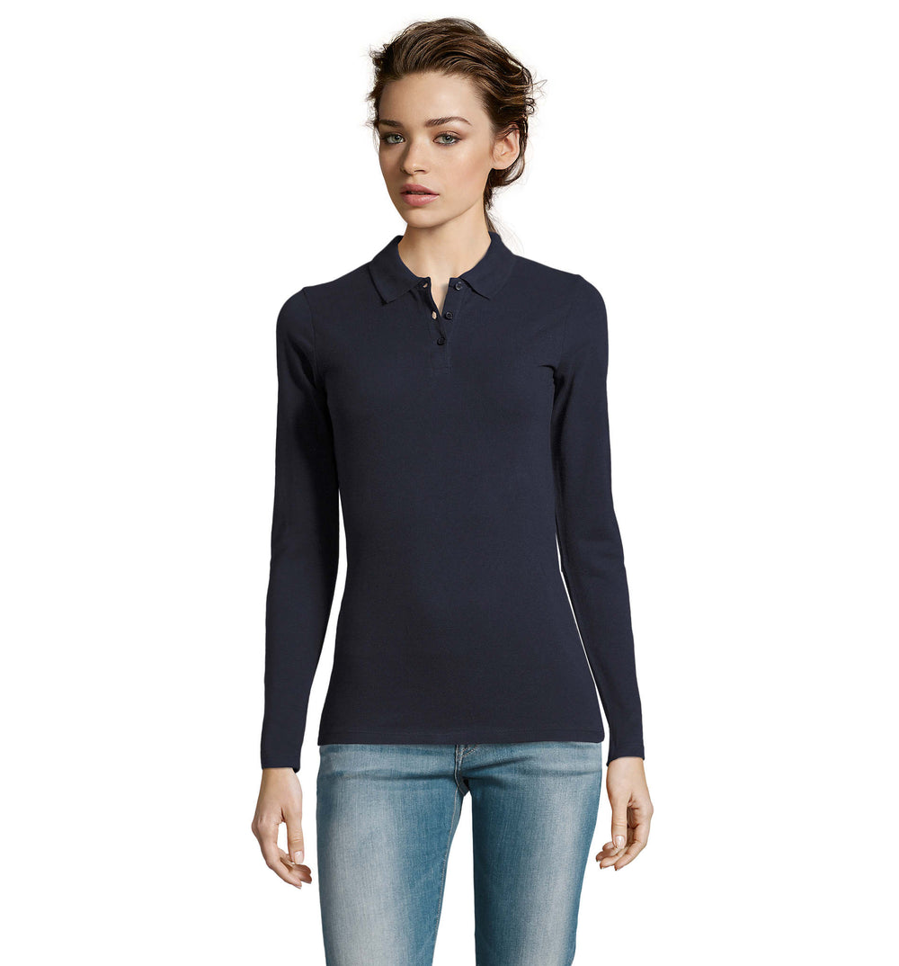PERFECT DAMES LSL POLO 180 Perfect Lsl Women in franse marine