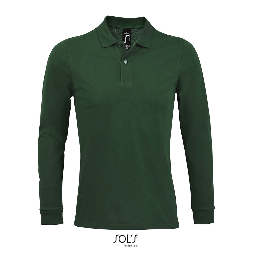 PERFECT MEN LSL POLO 180 g Perfect Lsl Men in flesgroen