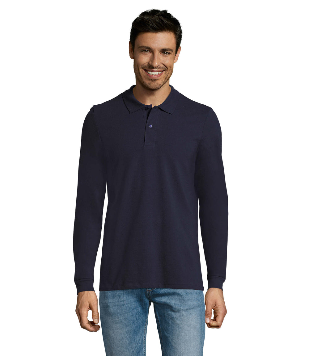PERFECT MEN LSL POLO 180 g Perfect Lsl Men in franse marine