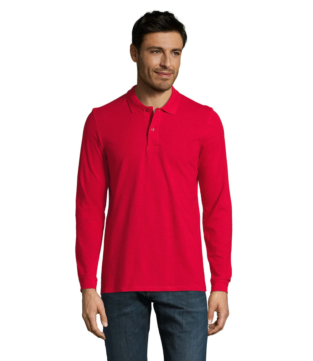 PERFECT MEN LSL POLO 180 g Perfect Lsl Men in rood