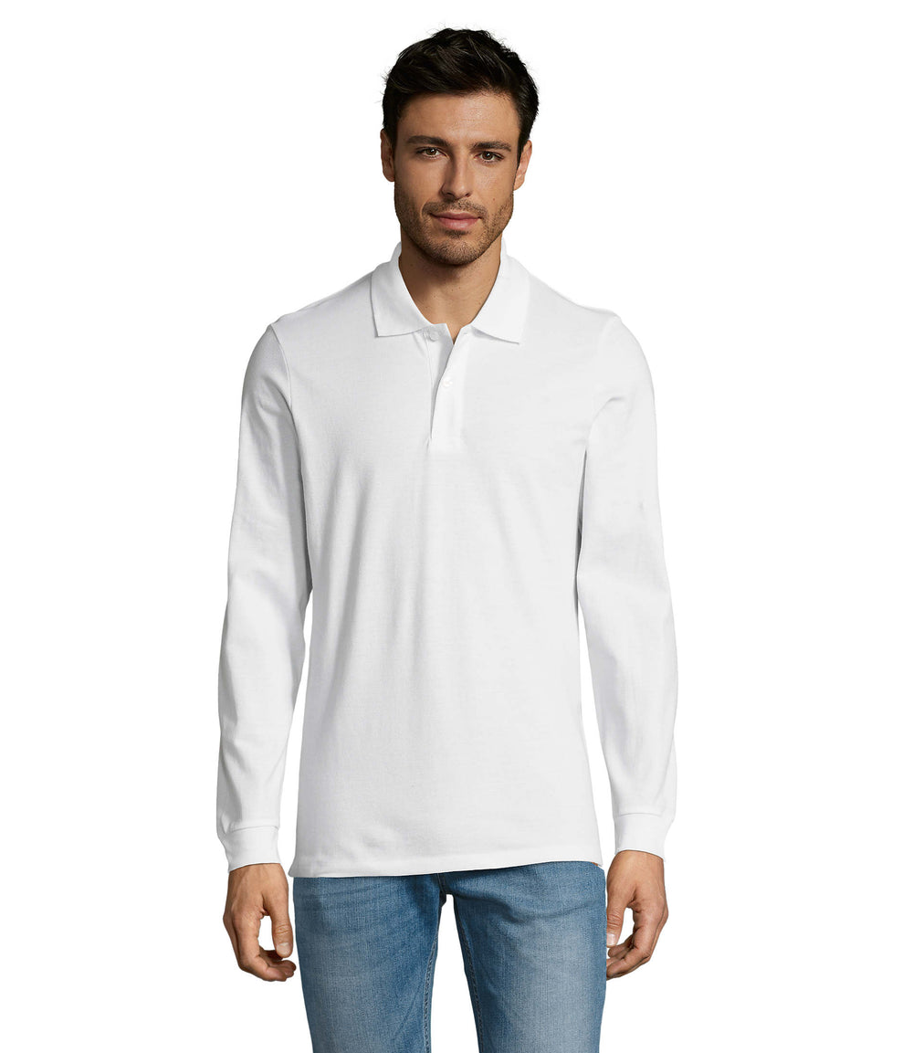 PERFECT MEN LSL POLO 180 g Perfect Lsl Men in wit