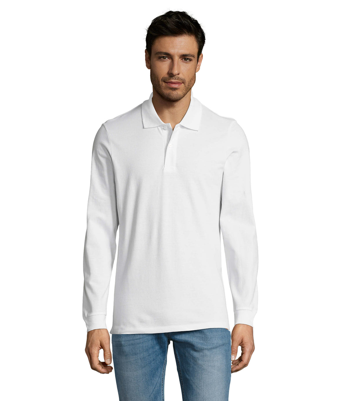 PERFECT MEN LSL POLO 180 g Perfect Lsl Men in wit