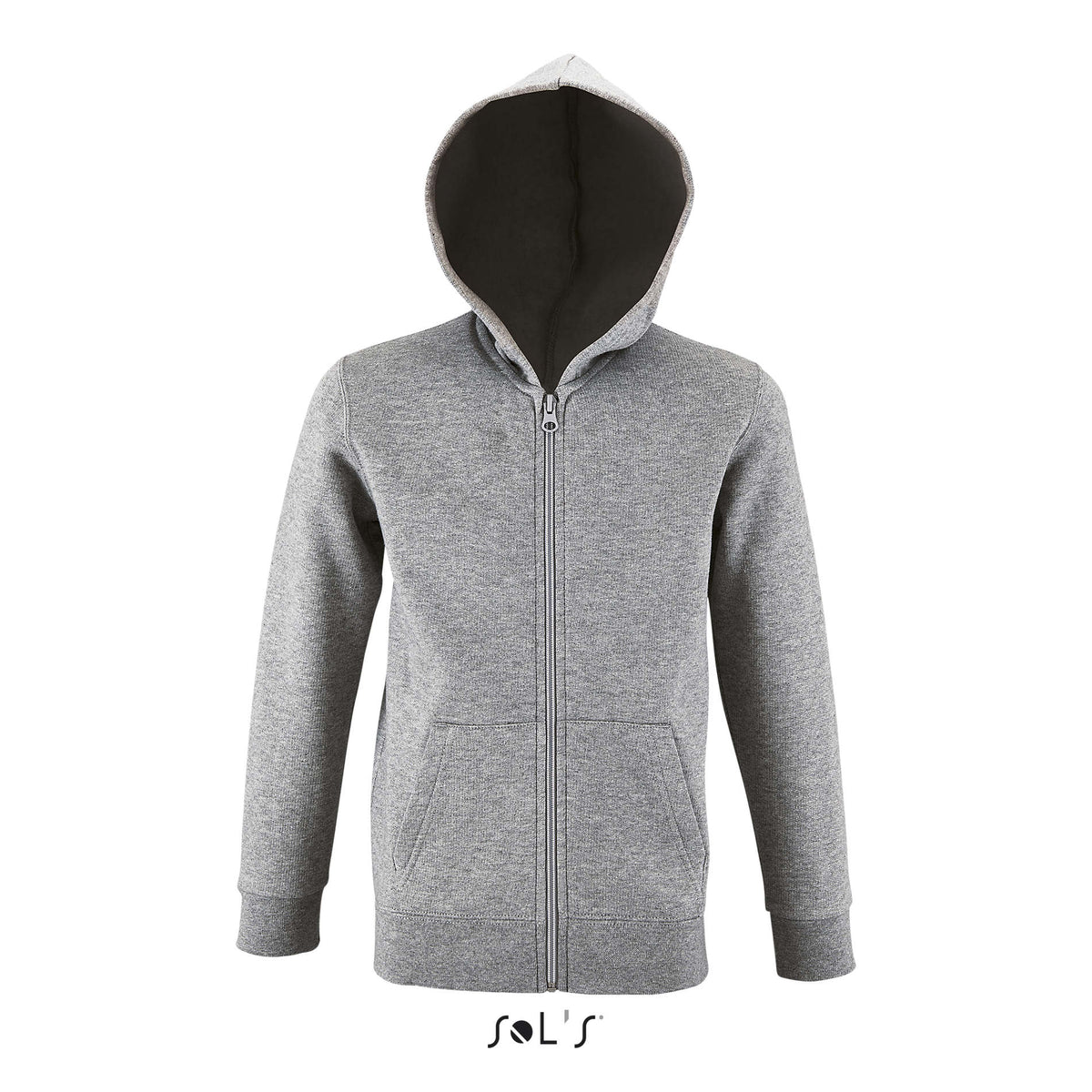 STONE kinder hoodie 260 g Stone Kids in grijs gemêleerd 2