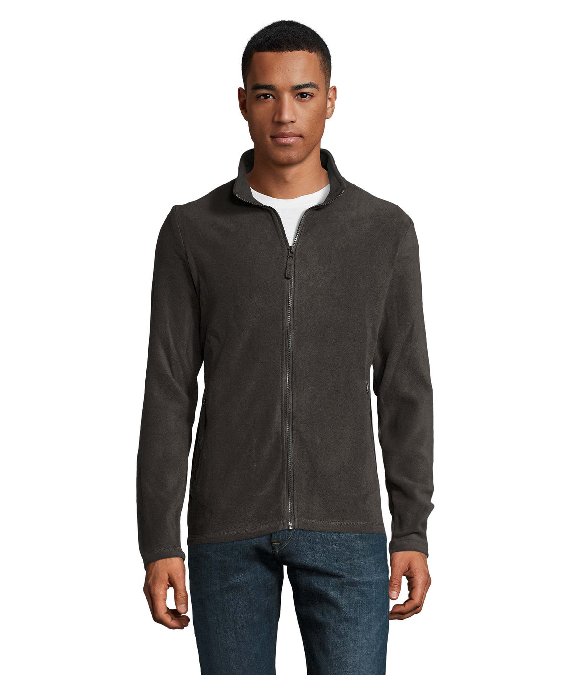 NORMAN heren fleece 220 g Norman Men in houtskool grijs