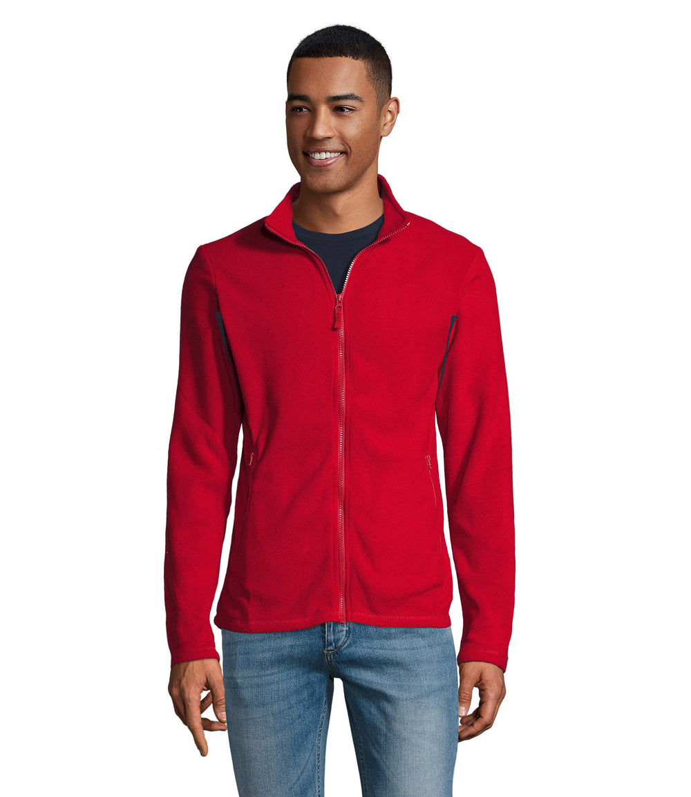 NORMAN heren fleece 220 g Norman Men in rood