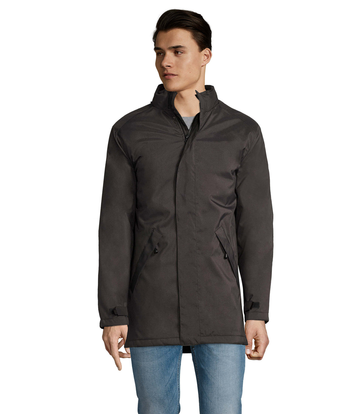 UNISEX JAS Robyn in houtskool grijs