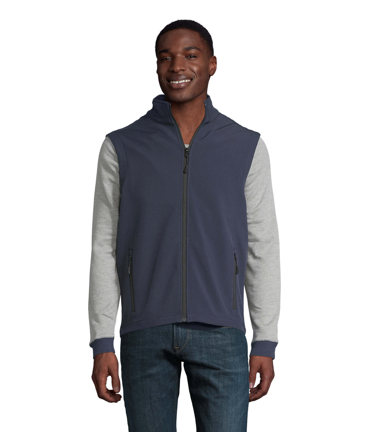 SOFTSHELL Race Bw Men in franse marine
