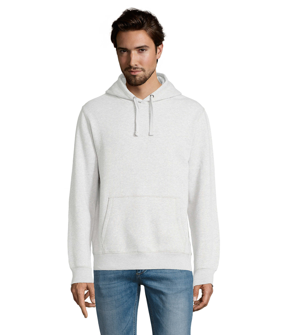Heren sweater 280 g Spencer in asgrijs