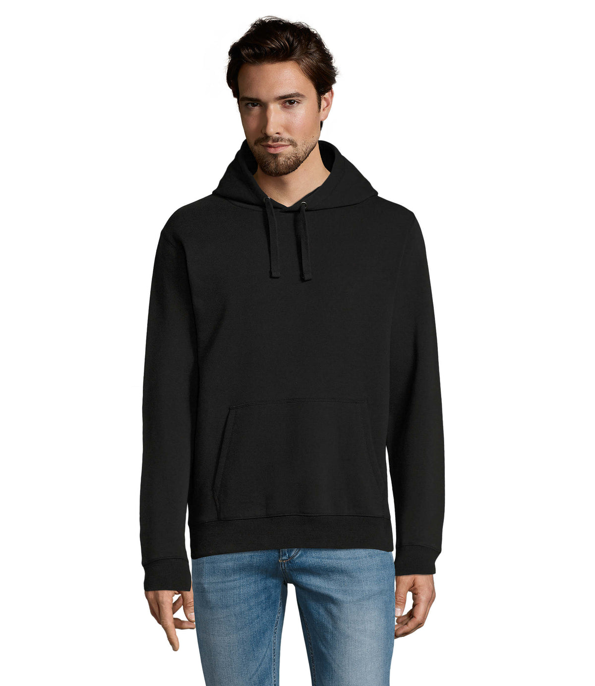 Heren sweater 280 g Spencer in zwart