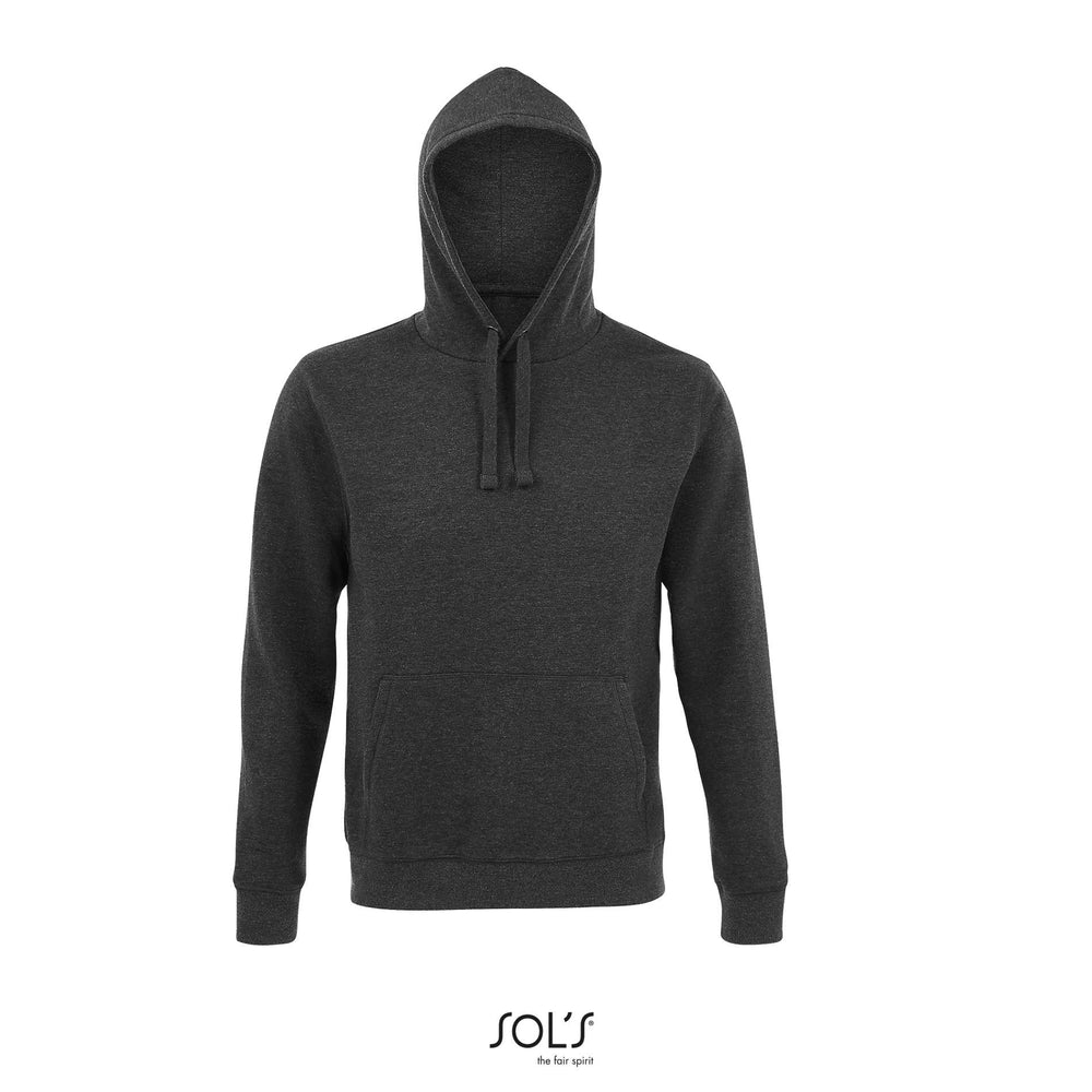 Heren sweater 280 g Spencer in charcoal melange