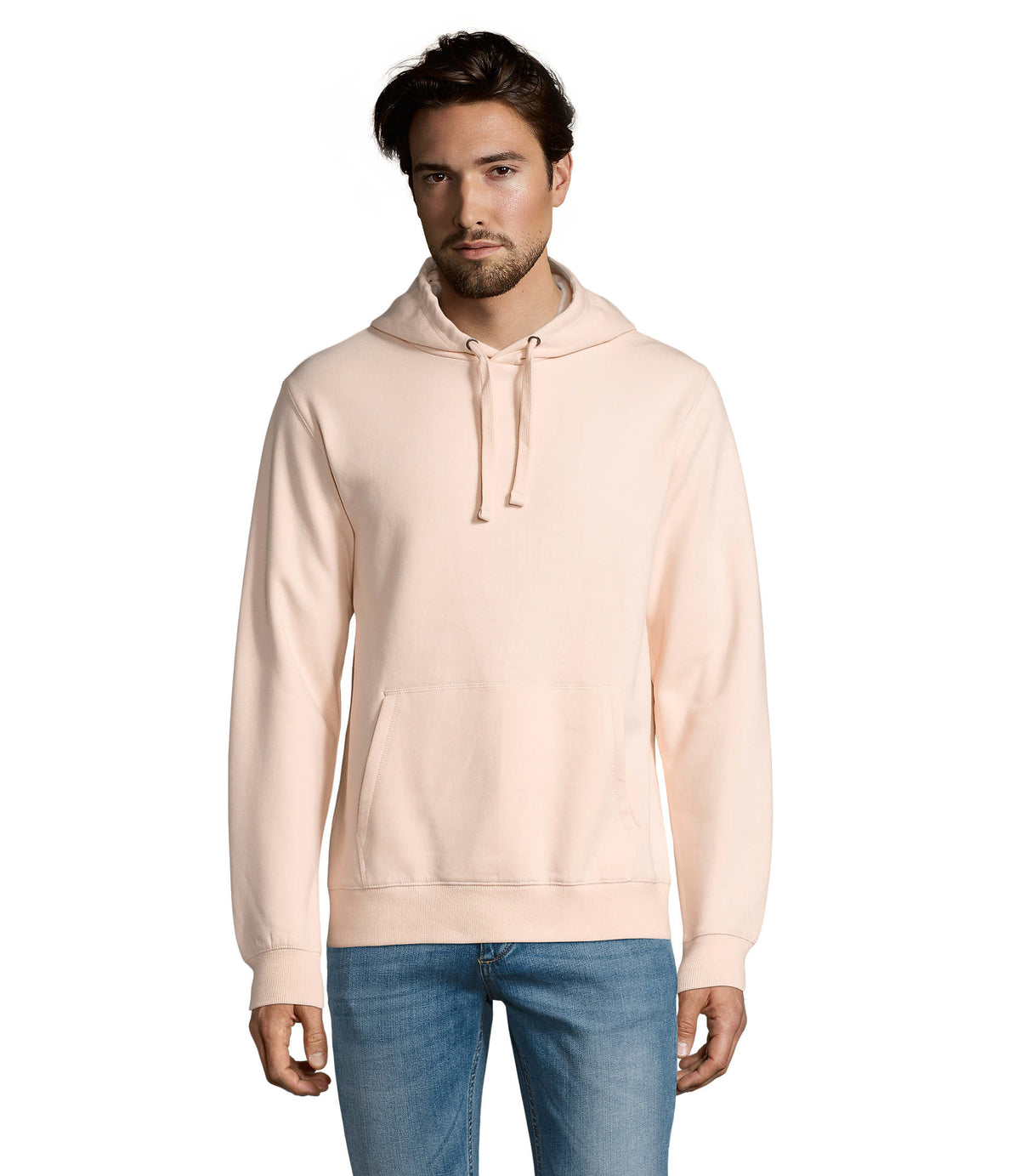 Heren sweater 280 g Spencer in roomroze