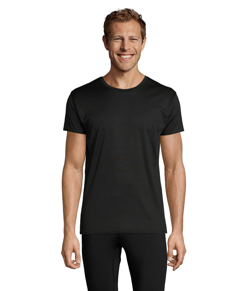 Unisex t-shirt 130 g Sprint in zwart