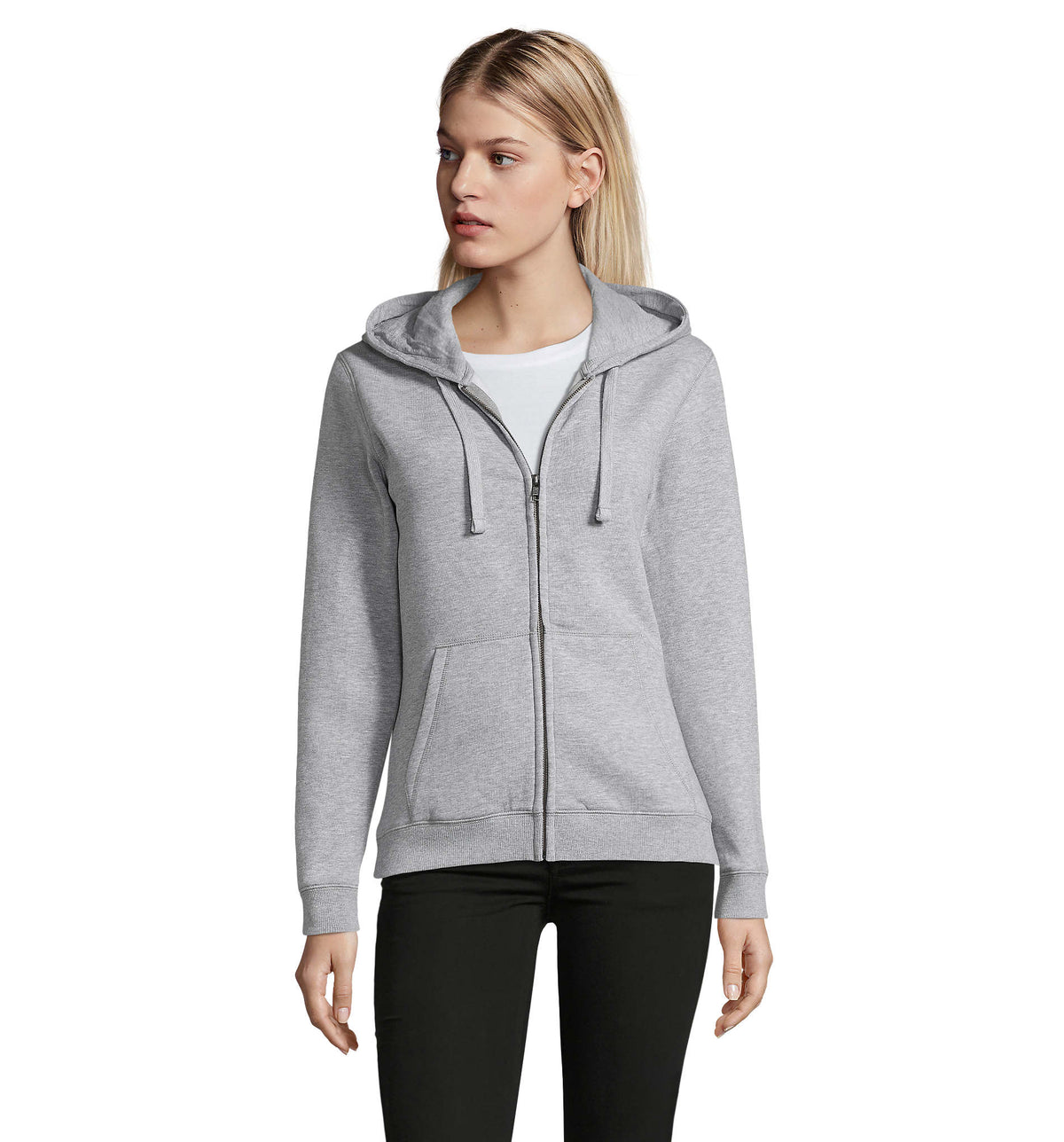SPIKE HOOD DAMES 280 g Spike Women in grijs gemêleerd 2