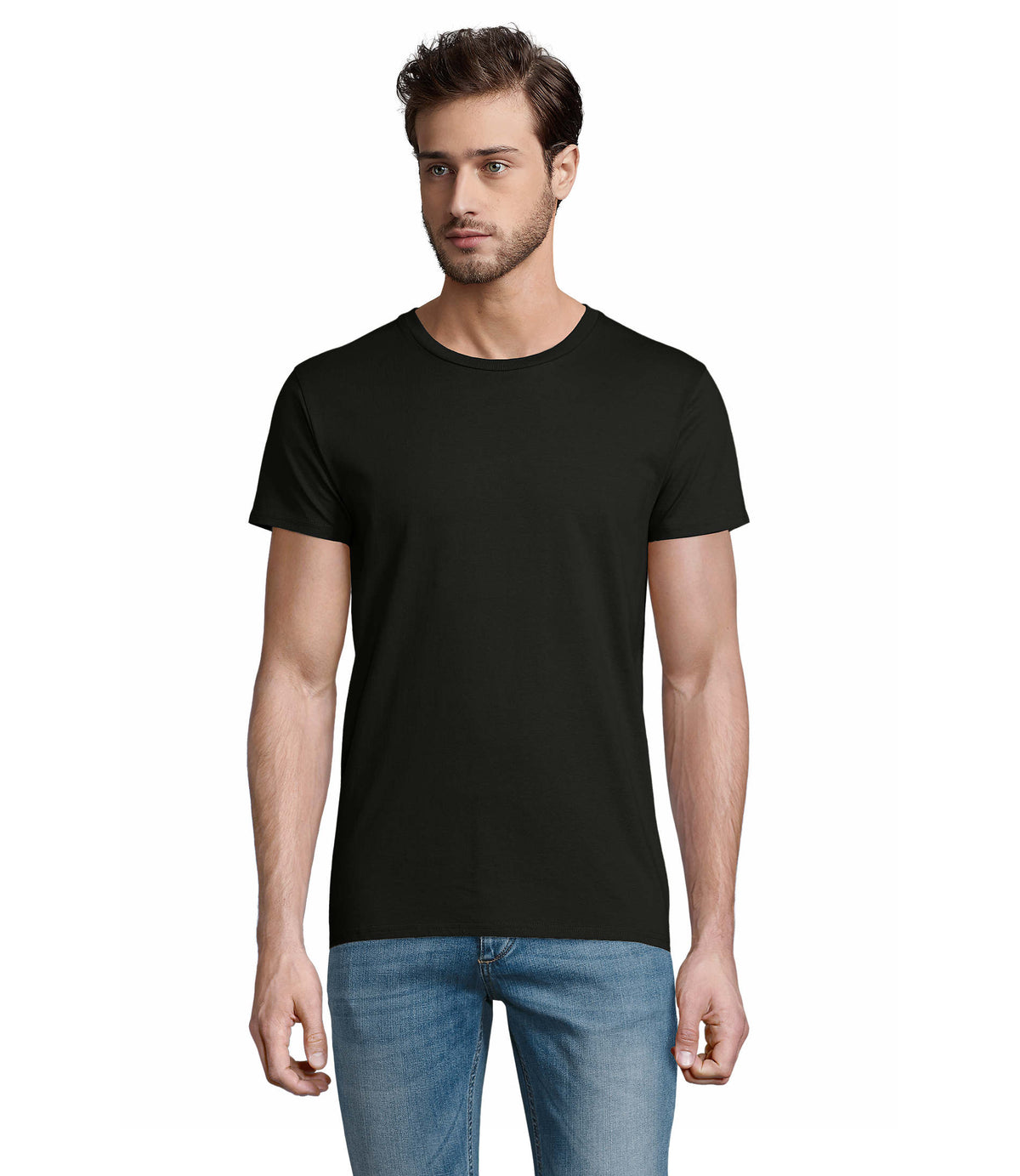 PIONIER HEREN T-Shirt 175 g Pioneer Men in diep zwart