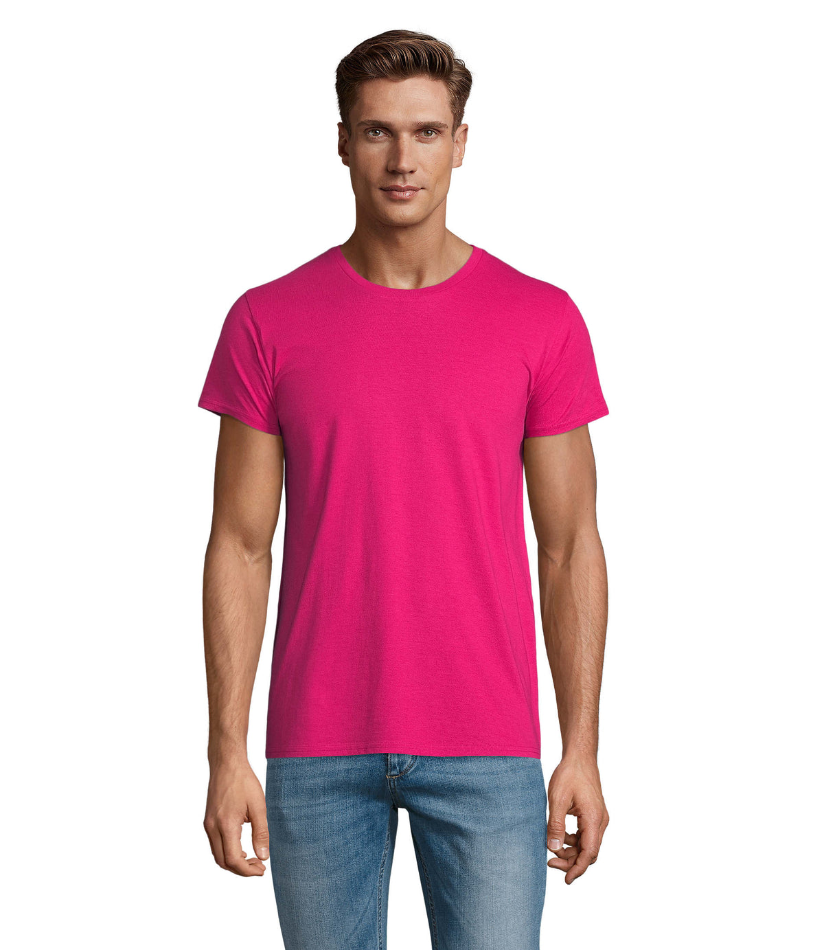 PIONIER HEREN T-Shirt 175 g Pioneer Men in fuchsia