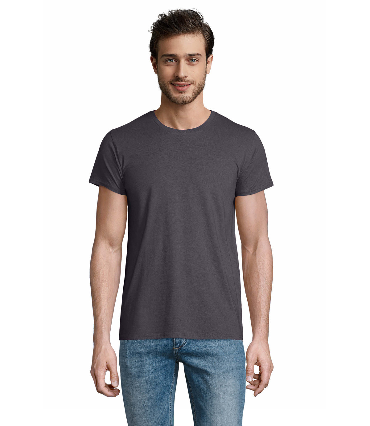 PIONIER HEREN T-Shirt 175 g Pioneer Men in muisgrijs